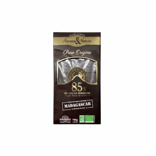 Tablette de chocolat noir 85 %