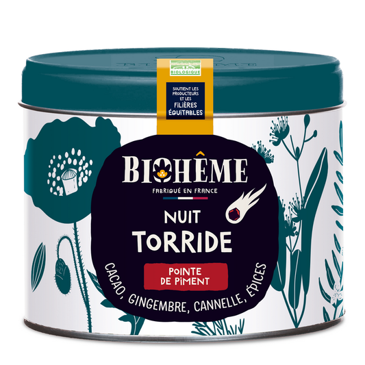 Biohême -- Infusion Nuit Torride boite métal vrac - 50g